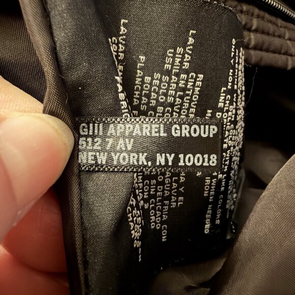 Marc New York Women Dark Brown Full Zip Down Parka Jacket XL Missing Hood & Belt - Picture 8 of 9